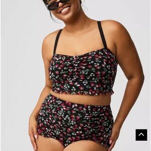 Torrid retro strawberry bikini set size 1